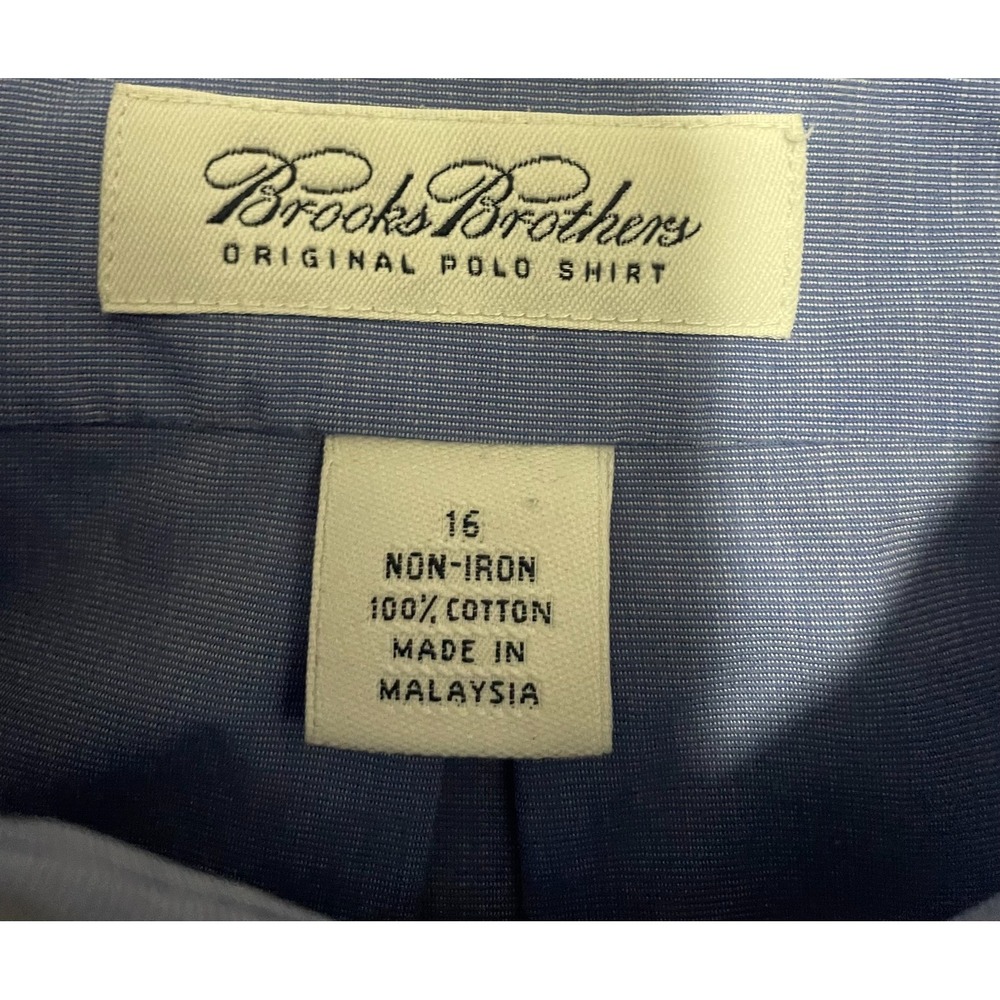 Brooks Brothers Shirt Mens Large Original Polo Short Sleeve Non-Iron Button Down - Picture 2 of 11